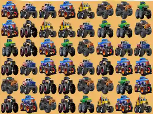 Hra Monsters Trucks Match 3