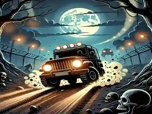 Hra Racing Car Destroying Zombie