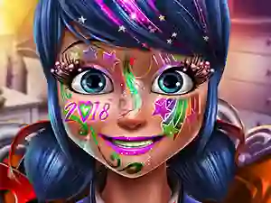 Hra Dotted girl new year makeup