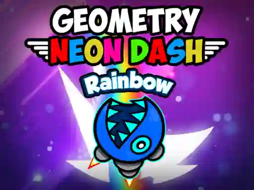 Hra Geometry neon dash rainbow