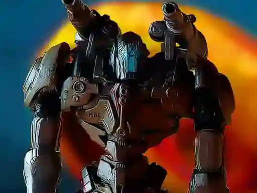 Hra Metal Robot Puzzle