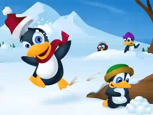 Hra Cute Penguin Slide