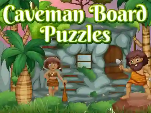Hra Caveman Board Puzzles