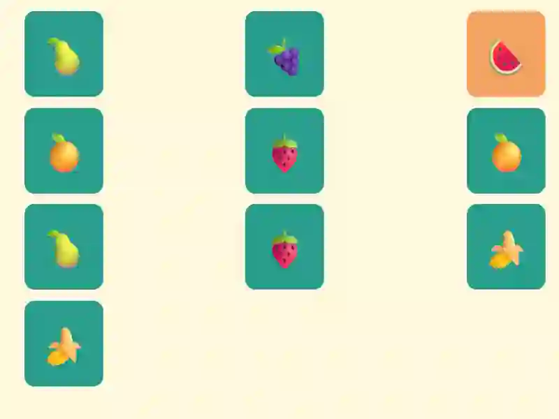 Hra Simple Fruit Memory
