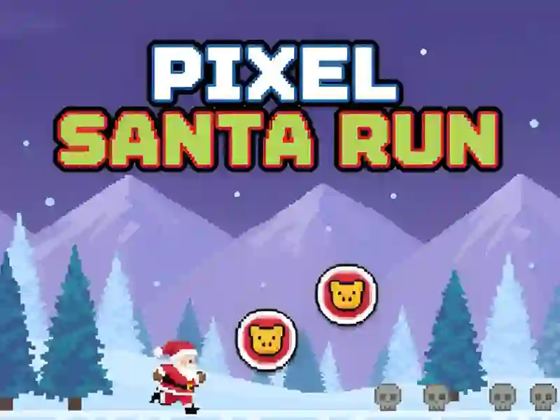 Hra Pixel Santa Run