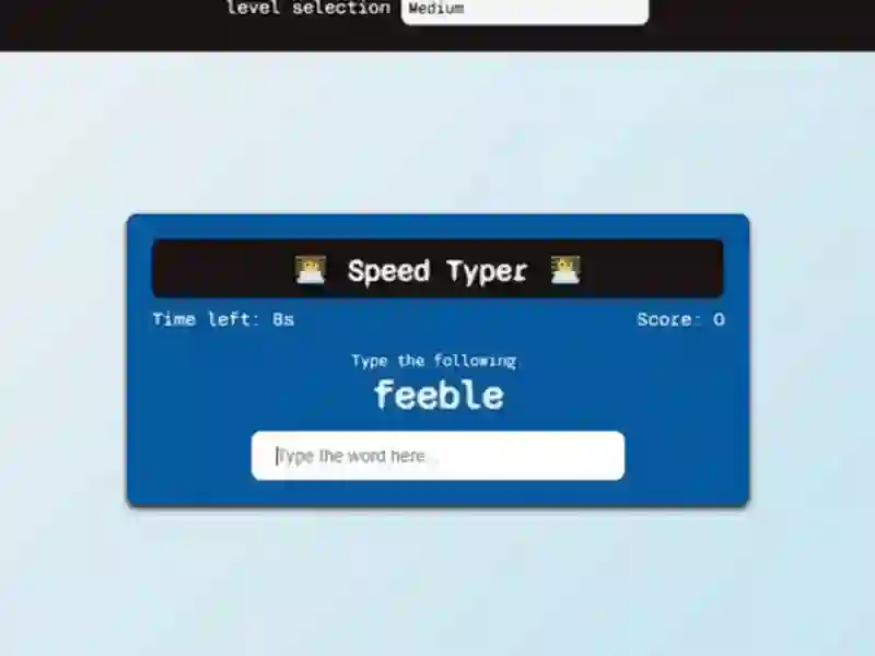 Hra Speed Typer