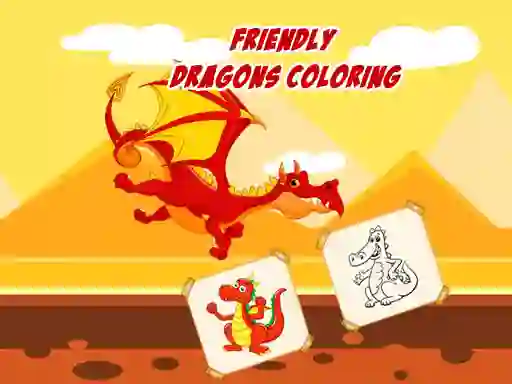 Hra Friendly Dragons Coloring