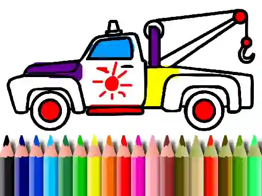 Hra Back To School: Trucks Coloring