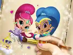 Hra Shimmer And Shine Coloring Book