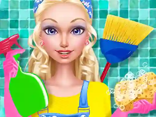 Hra Fashion Doll House Cleaning