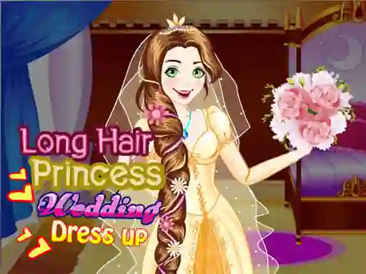 Hra Long Hair Princess Wedding Dress up