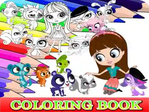 Hra Coloring Book for Littlest Pet Shop