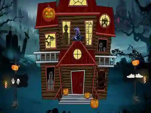 Hra Halloween Magic Lady Escape
