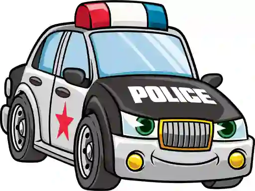 Hra Cartoon Police Cars Puzzle
