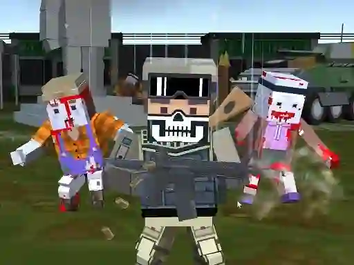 Hra Combat Pixel Arena 3D Zombie Survival