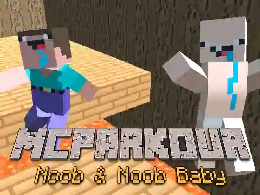 Hra MCParkour Noob & Noob Baby