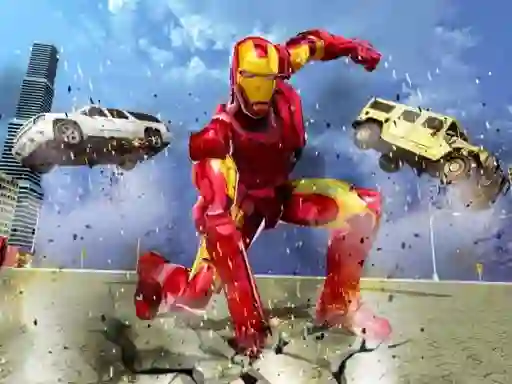 Hra Flying Iron Hero