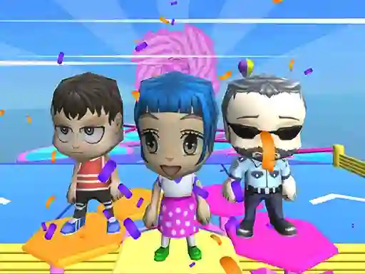 Hra Fall Guys And Girls Chibi Race Knockdown Multiplay
