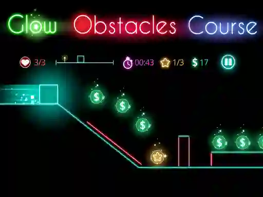 Hra Glow obstacle course