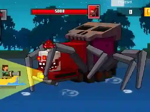 Hra Pirate Block Craft Monster Shooter