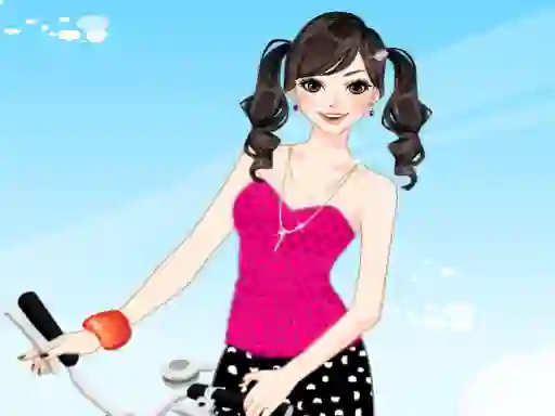 Hra Bicycle Girl Dressup