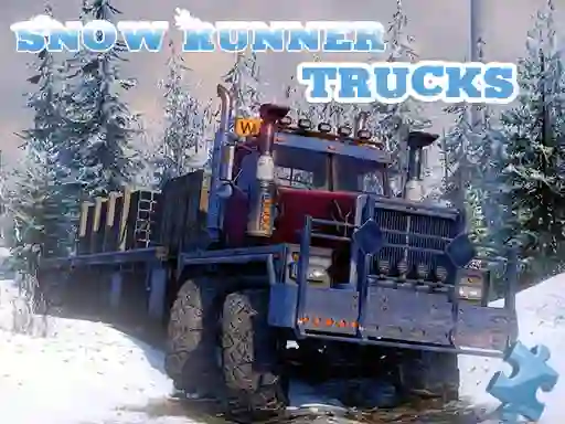 Hra Snow Runner Trucks Jigsaw