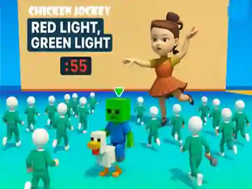 Hra Chicken Jockey: Red Light, Green Light
