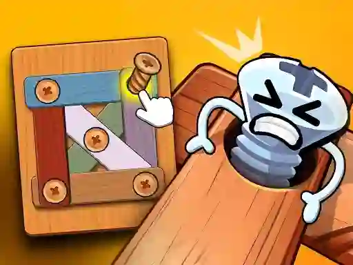 Hra Wood Bolts Nuts Screw Pin Puzzle
