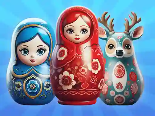 Hra Sort by Matryoshka Shelves!