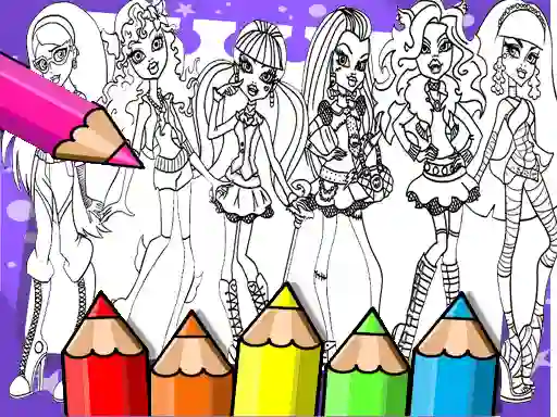 Hra Monster High Coloring Book