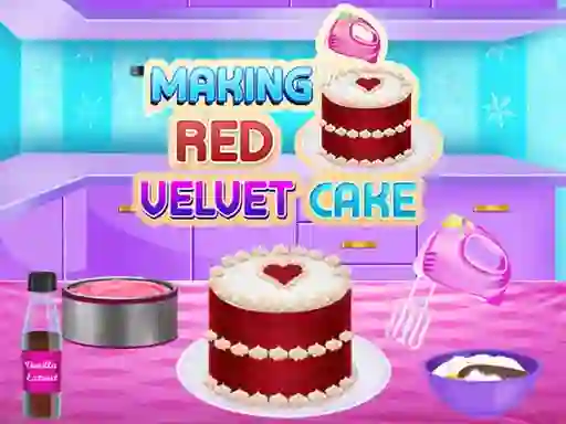 Hra Making Red Velvet Cake