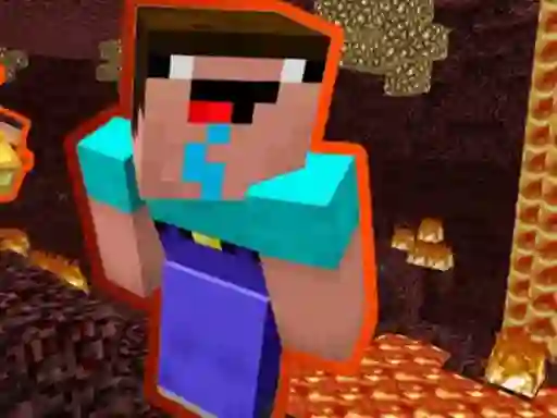 Hra Noob Parkour: Nether