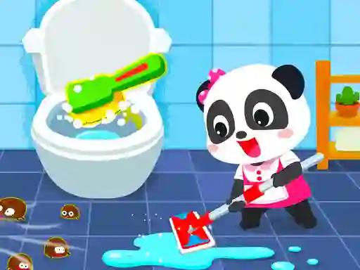 Hra Baby Panda House Cleaning