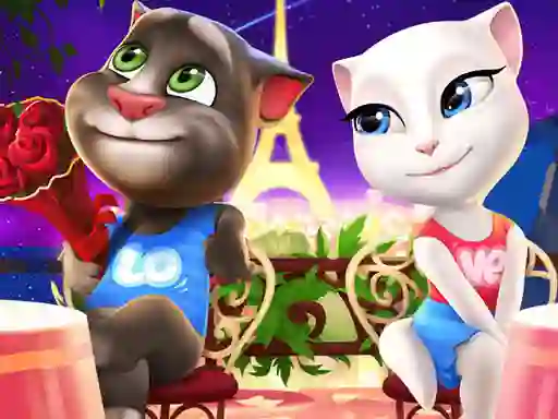 Hra Talking Tom and Angela Coloring