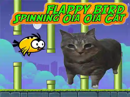 Hra Flappy Bird Spinning oia oia Cat