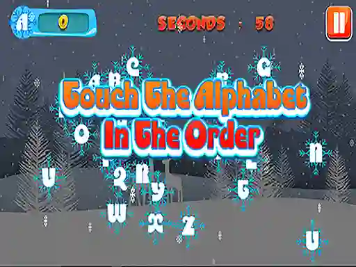 Hra Touch the Alphabet in the Order