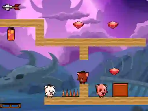 Hra Pig Bros Adventure