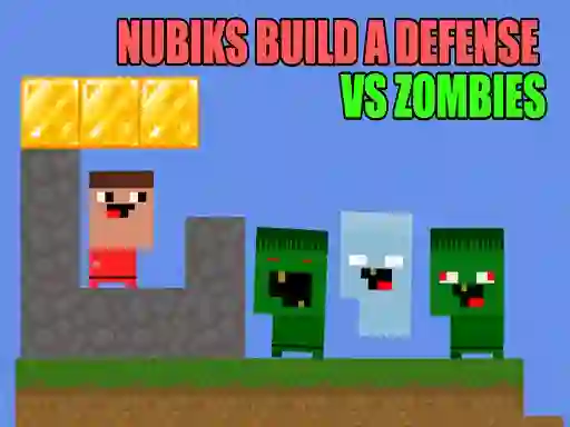 Hra Nubiks build a defense vs zombies