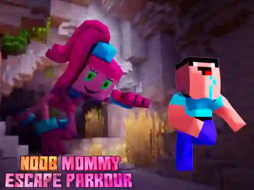 Hra Noob Mommy Escape Parkour