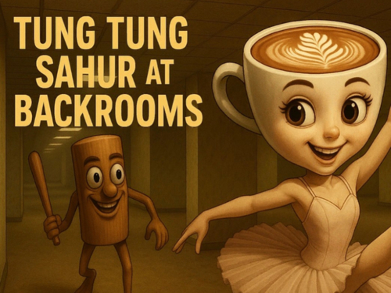 Hra Tung Tung Sahur v technických místnostech