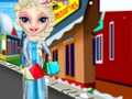 Hra Dětská Elsa zimní nákupy 