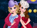 Hra Anna a Elsa Koktejlové šaty 