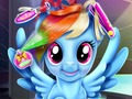 Hra Rainbow pony skutečné účesy 