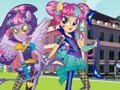Hra Dívky z Equestrie. Přátelské hry: Lukostřelba 