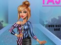 Hra Tris: módní obalový outfit 