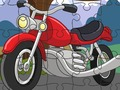 Hra Kreslená motorka Jigsaw 