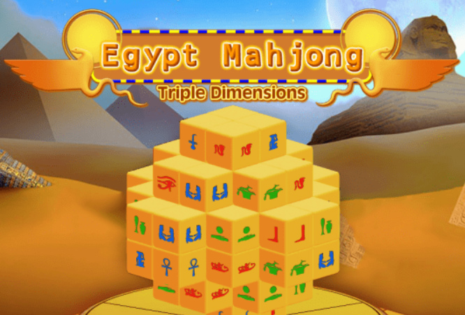 Hra Mahjong Egypt Trojité velikosti 