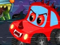 Hra Halloweenská automobilová mozaika 