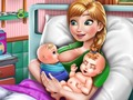 Hra Narození dvojčat ledové princezny 