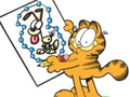 Hra Garfield spojuje tečky 